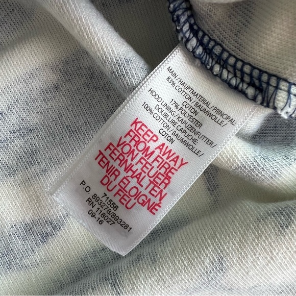 Baby Boden Terrycloth Cover Up Toweling Hoodie 3-6Months Beach Pool Whales Ocean - Picture 7 of 7